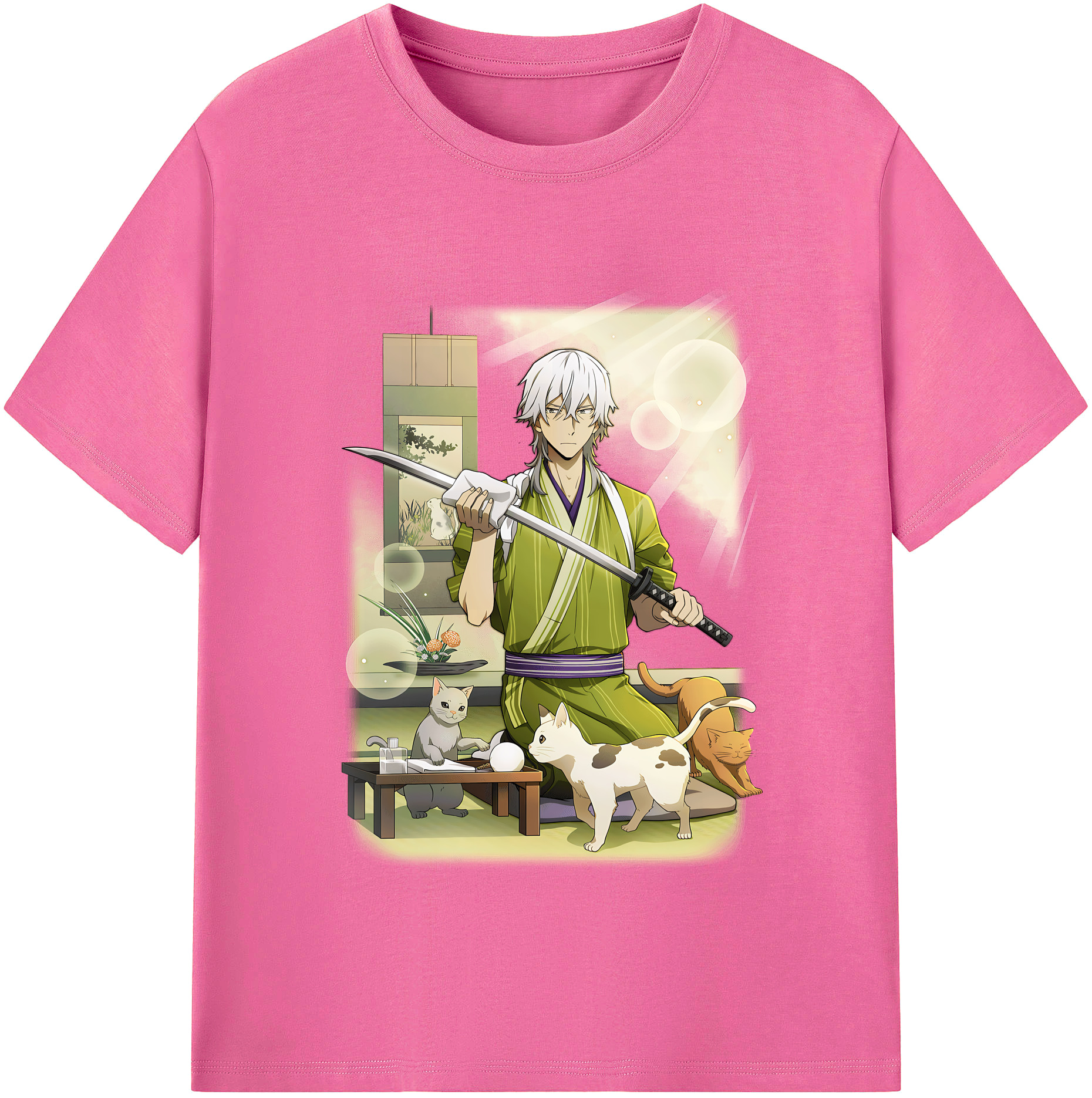 （画像用） 文豪ストレイドッグス Bungo Stray Dogs レディースカジュアルプリントTシャツ（綿100％）